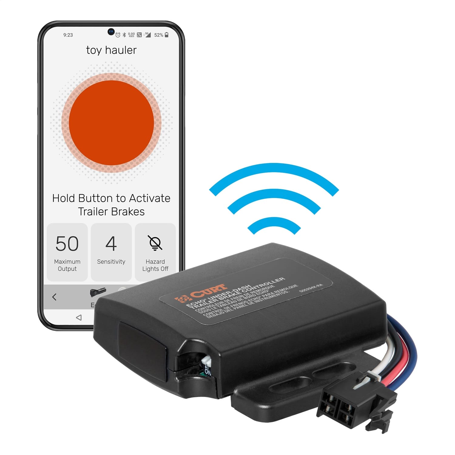 Echo Under-Dash Trailer Brake Controller; Bluetooth® Smartphone Connection thumbnail 2