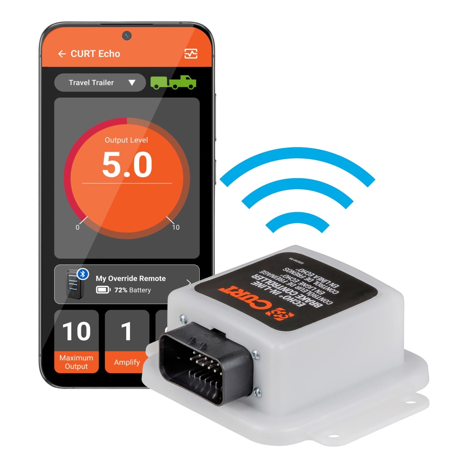 Echo In-Line Trailer Brake Controller; Bluetooth® Smartphone Connection thumbnail 2