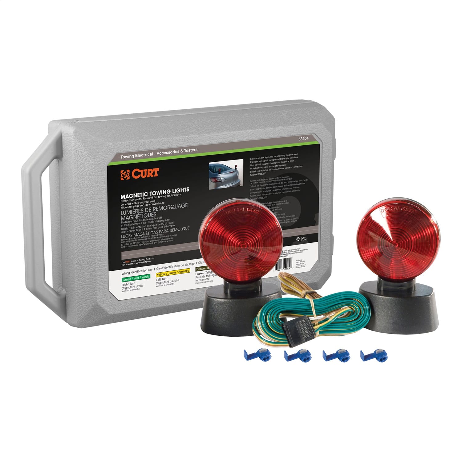 Magnetic Tow Lights with Storage Case thumbnail 2
