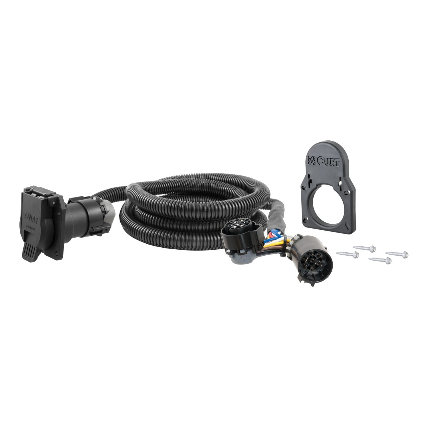 7ft. GM Wiring Extension Harness/Cover (Adds 7-Way RV Blade to Truck Bed)