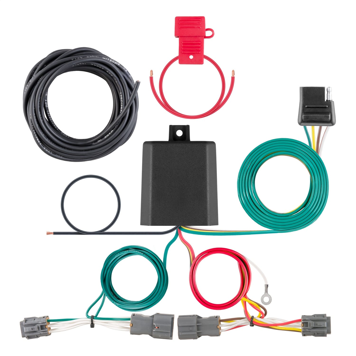 Custom Wiring Harness; 4-Way Flat Output; Select Hyundai Tucson thumbnail 2