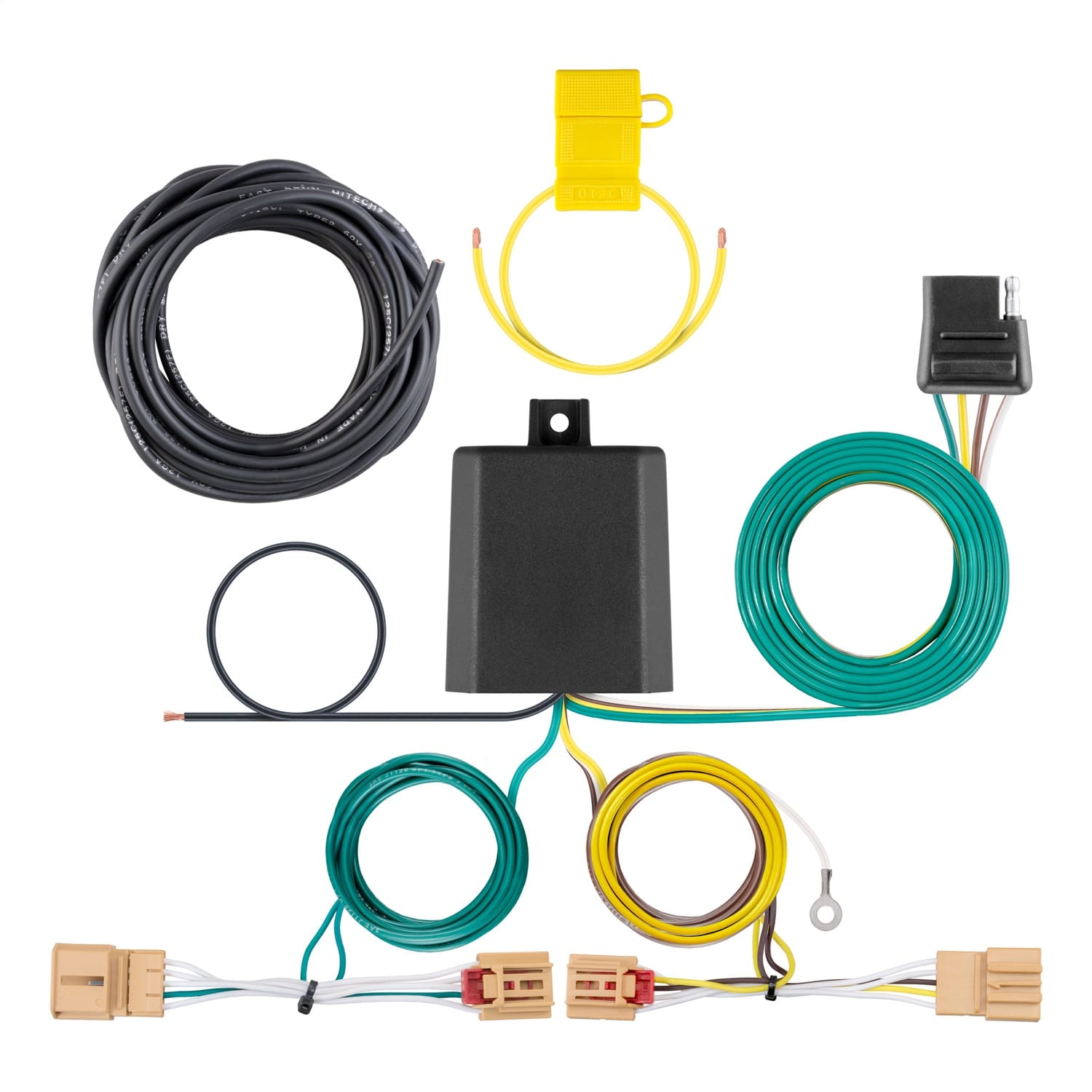 Custom Wiring Harness; 4-Way Flat Output; Select Volkswagen Tiguan thumbnail 2