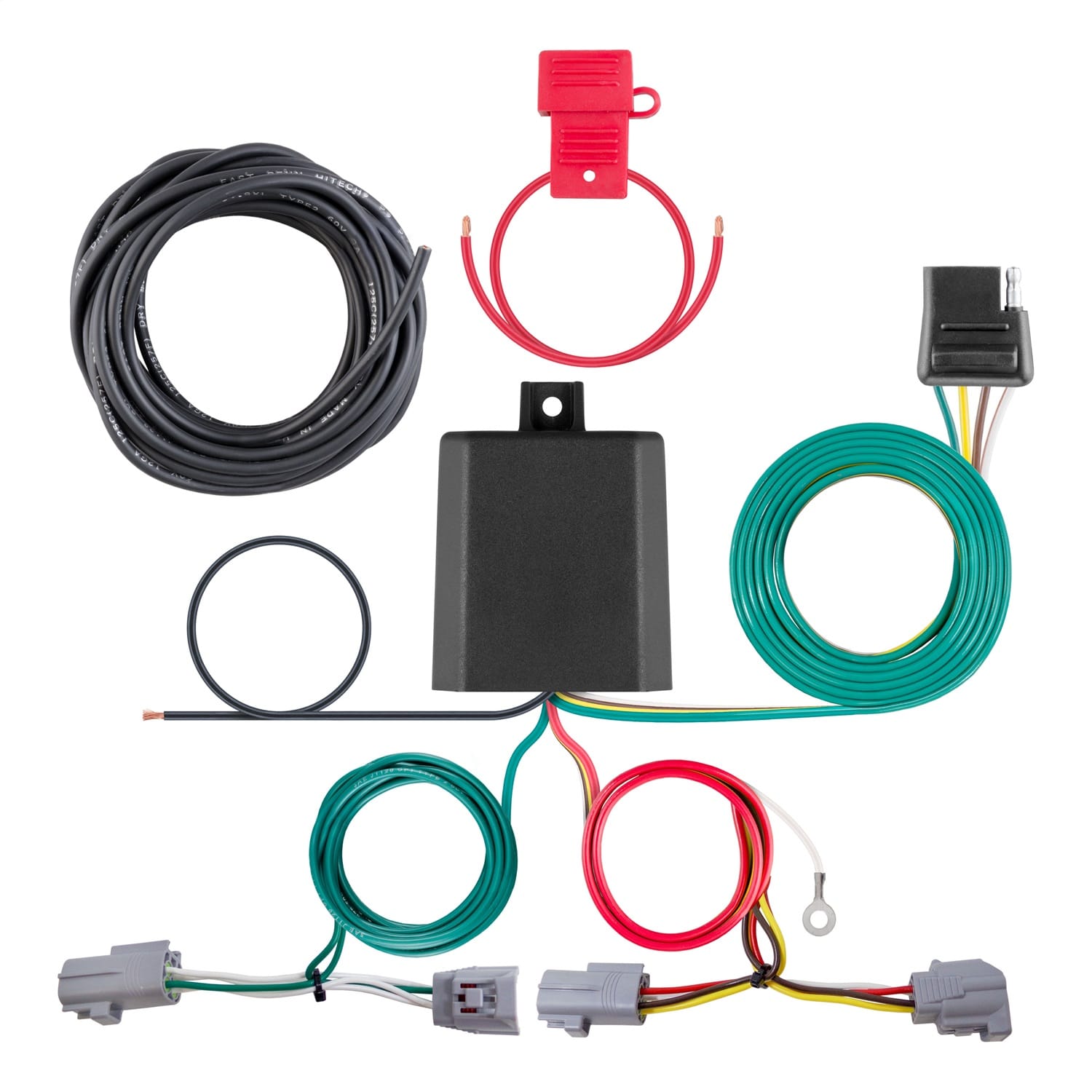 Custom Wiring Harness; 4-Way Flat Output; Select Toyota Highlander thumbnail 2