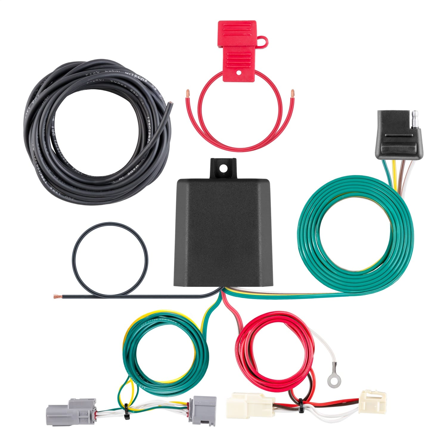 Custom Wiring Harness; 4-Way Flat Output; Select Toyota Venza