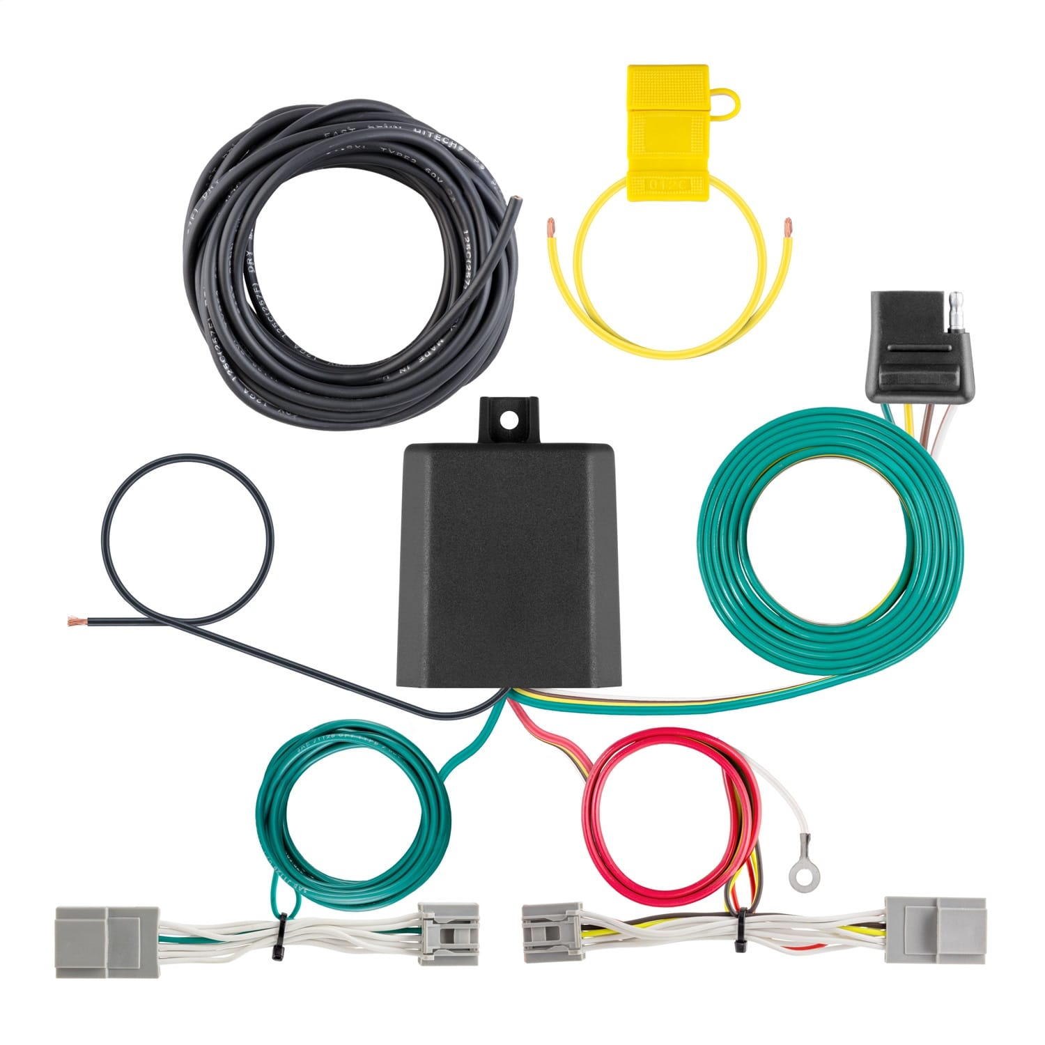 Custom Wiring Harness; 4-Way Flat Output; Select Lincoln Nautilus