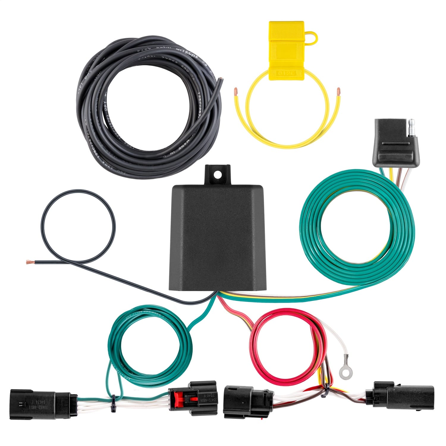 Custom Wiring Harness; 4-Way Flat Output; Select Ford Mustang Mach-E