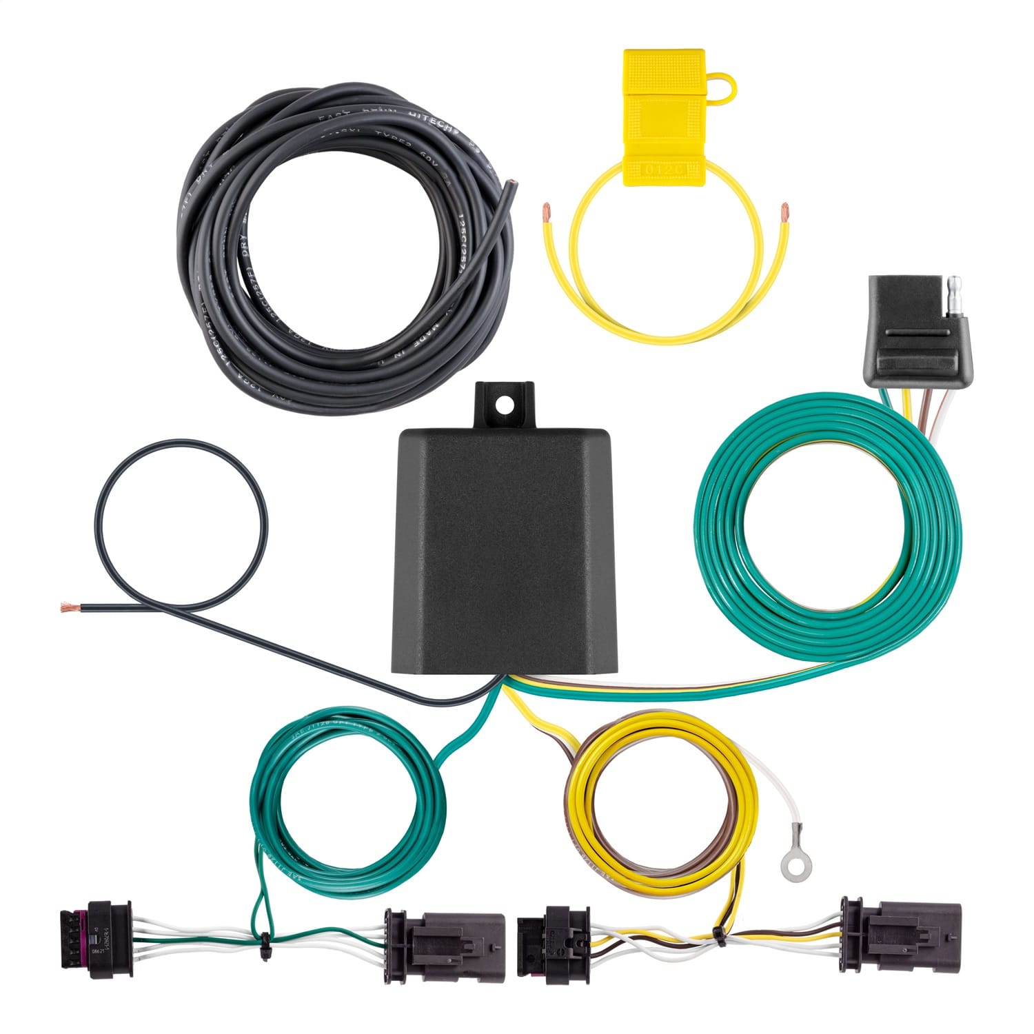Custom Wiring Harness; 4-Way Flat Output; Select Tesla Model 3