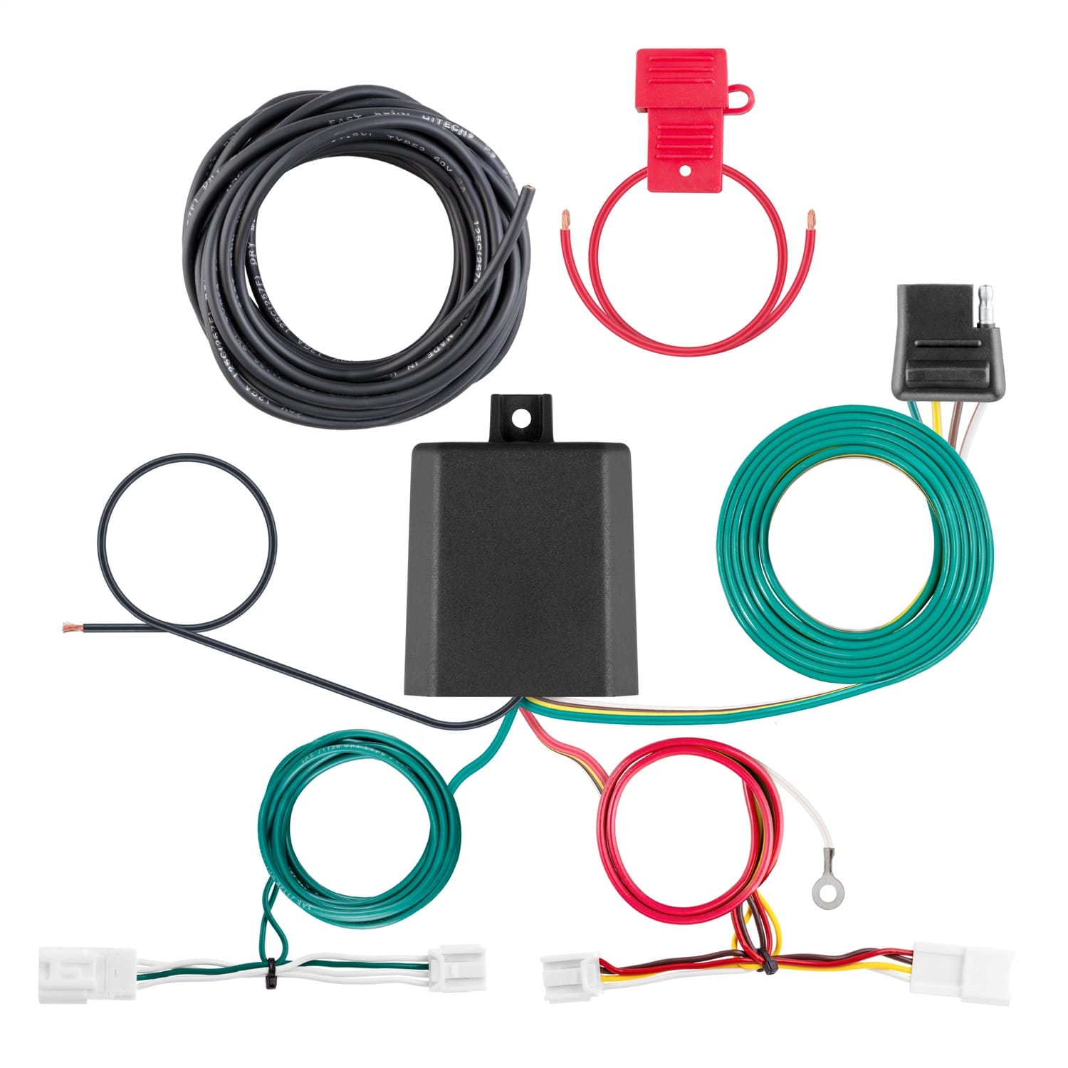 Custom Wiring Harness; 4-Way Flat Output; Select Subaru Solterra; Toyota BZ4X