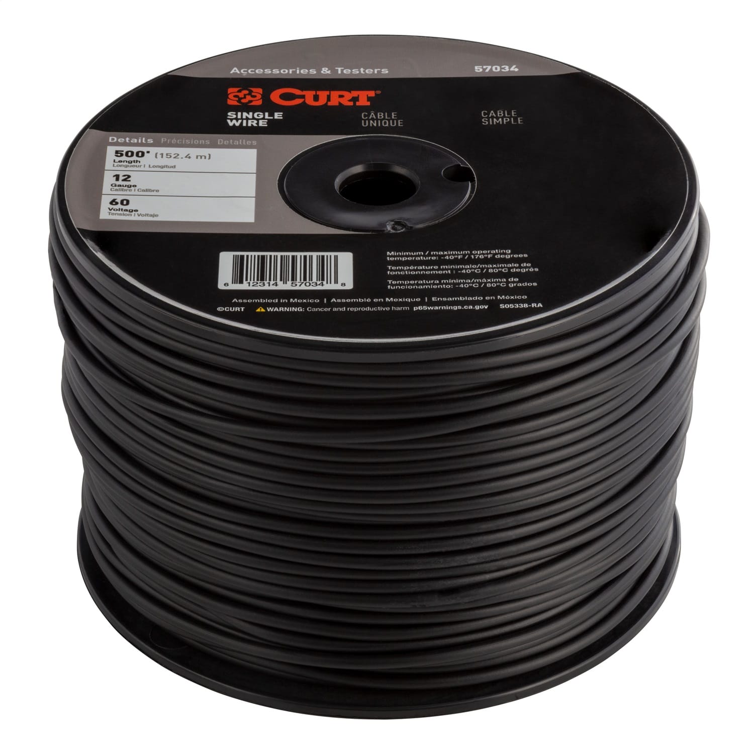 Automotive Primary Wire; Black 500ft. Spool thumbnail 2