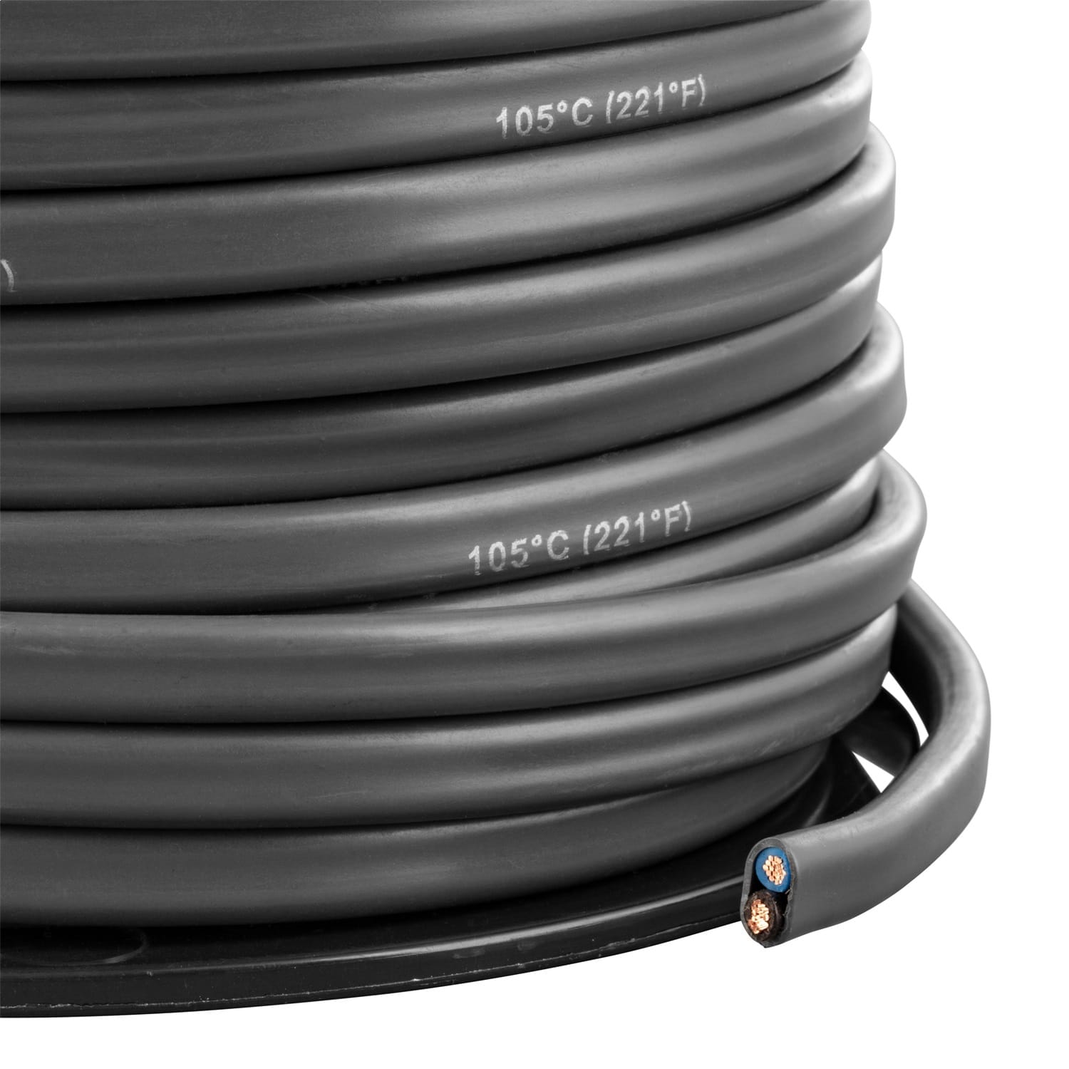 2-Wire Jacketed Trailer Brake Cable; 180ft. Spool; 12 Gauge Wire thumbnail 3