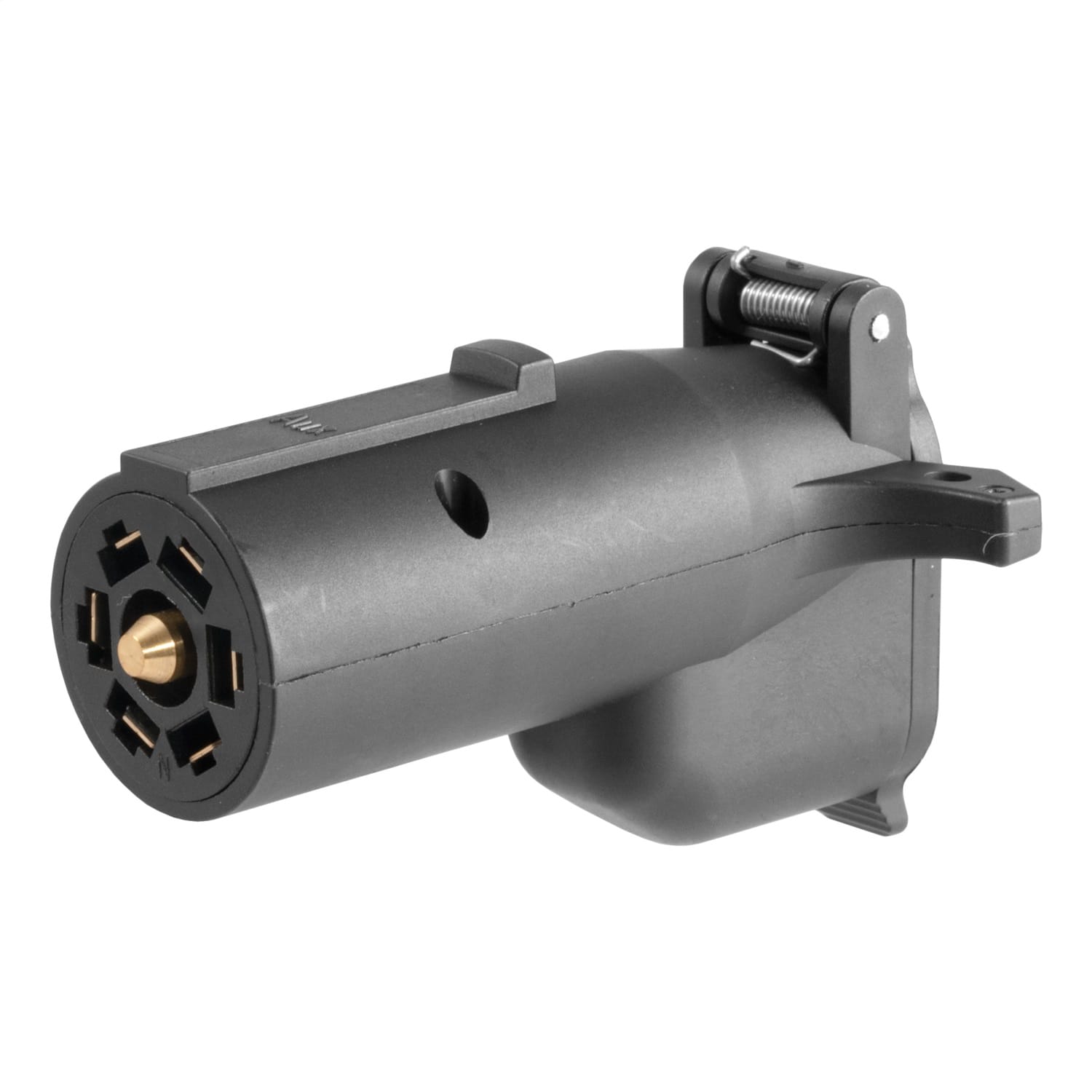 Adapter with Alarm (7-Way RV Blade to 6-Way Round Trailer; Center Pin Auxiliary) thumbnail 2