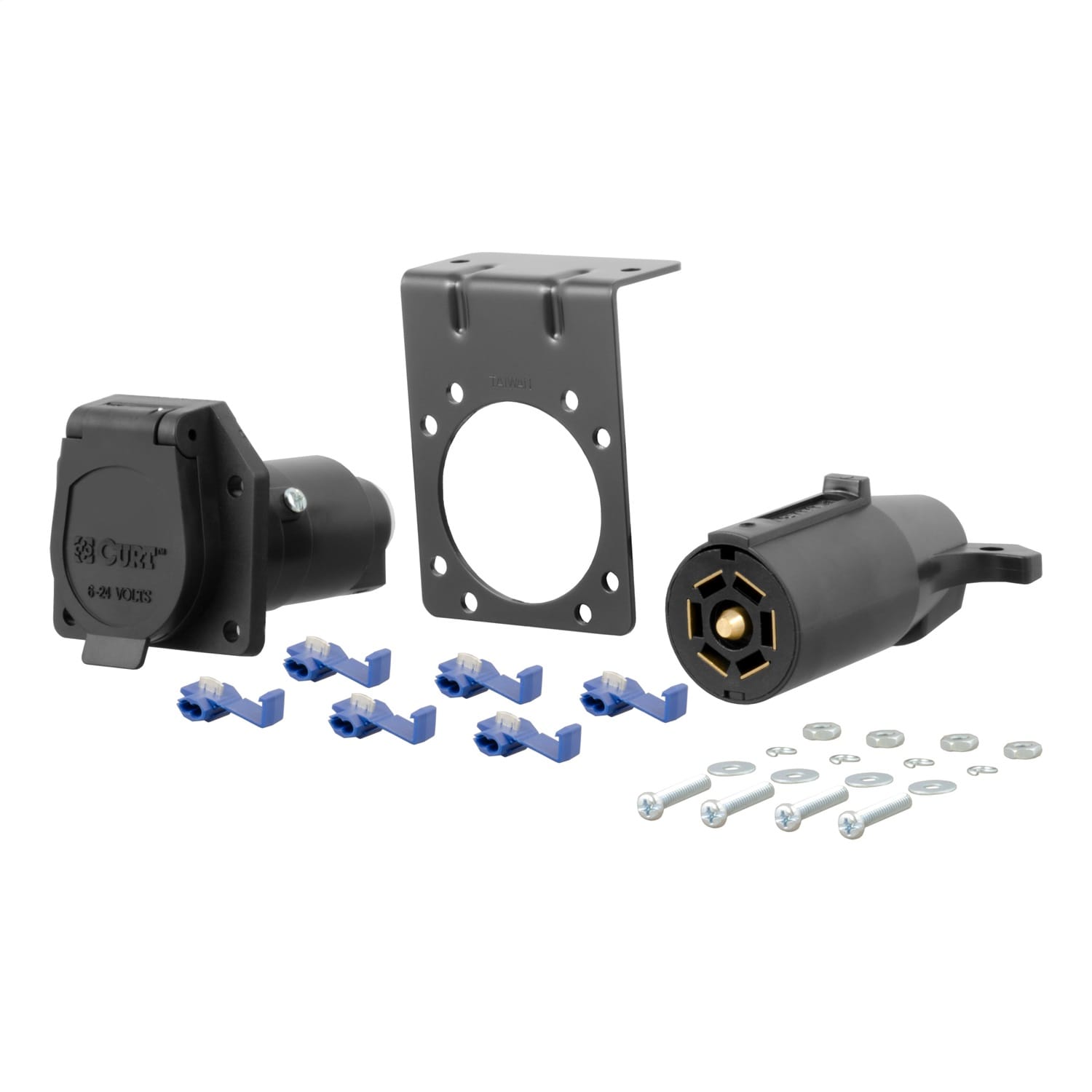 7-Way RV Blade Connector Plug/Socket with Hardware (Packaged) thumbnail 2