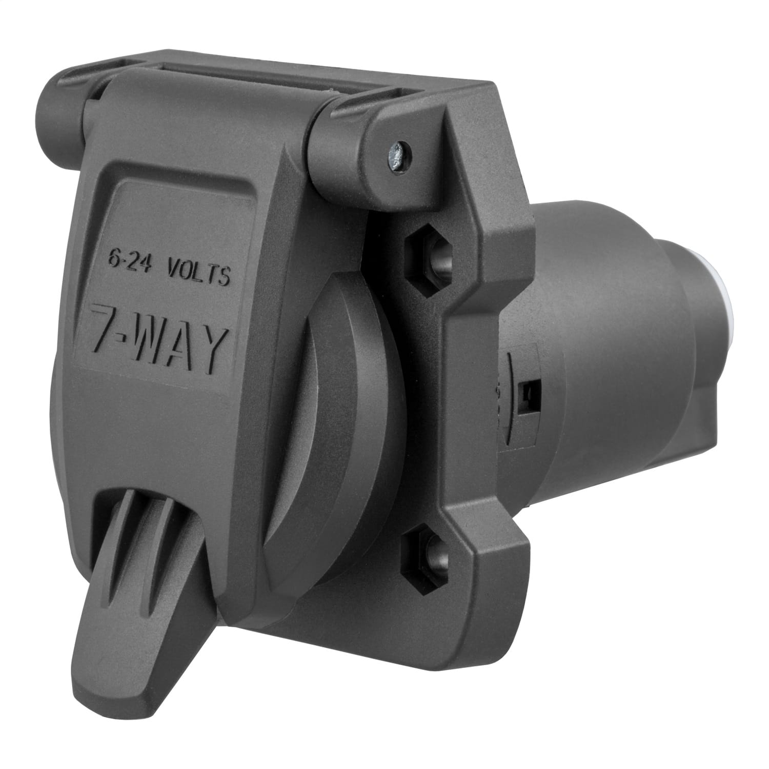 Heavy-Duty 7-Way RV Blade Connector Socket (Vehicle Side) thumbnail 2