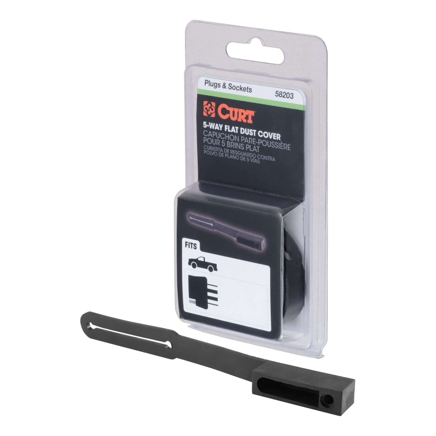 5-Way Flat Connector Dust Cover (Vehicle Side; Packaged) thumbnail 2