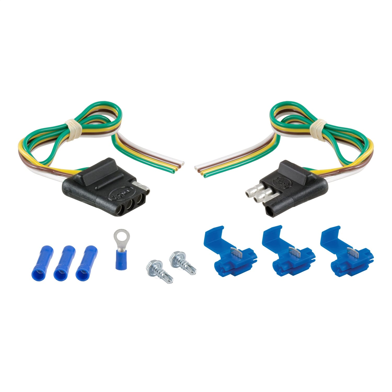 4-Way Flat Connector Plug/Socket with 12in. Wires Each/Hardware (Packaged) thumbnail 2
