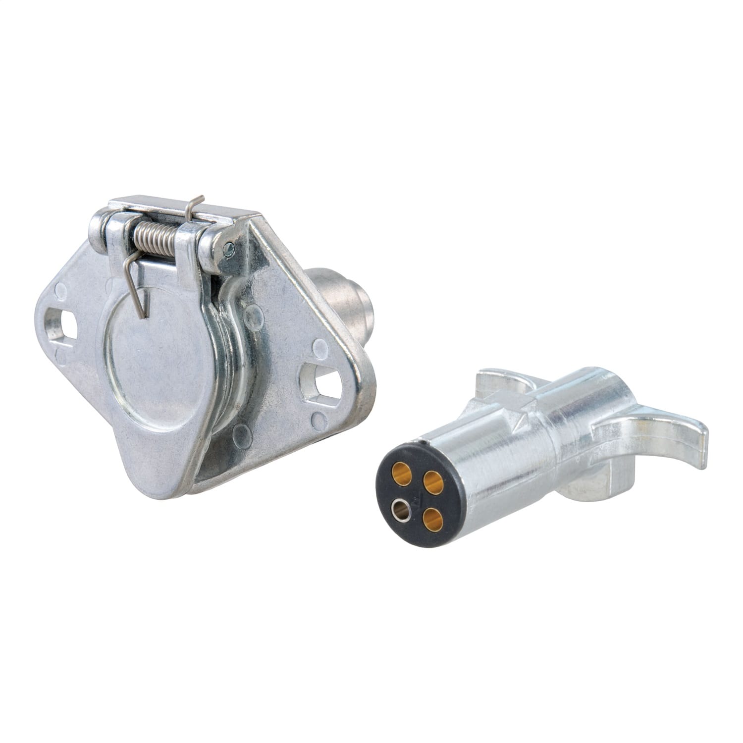 4-Way Round Connector Plug/Socket (Packaged) thumbnail 2