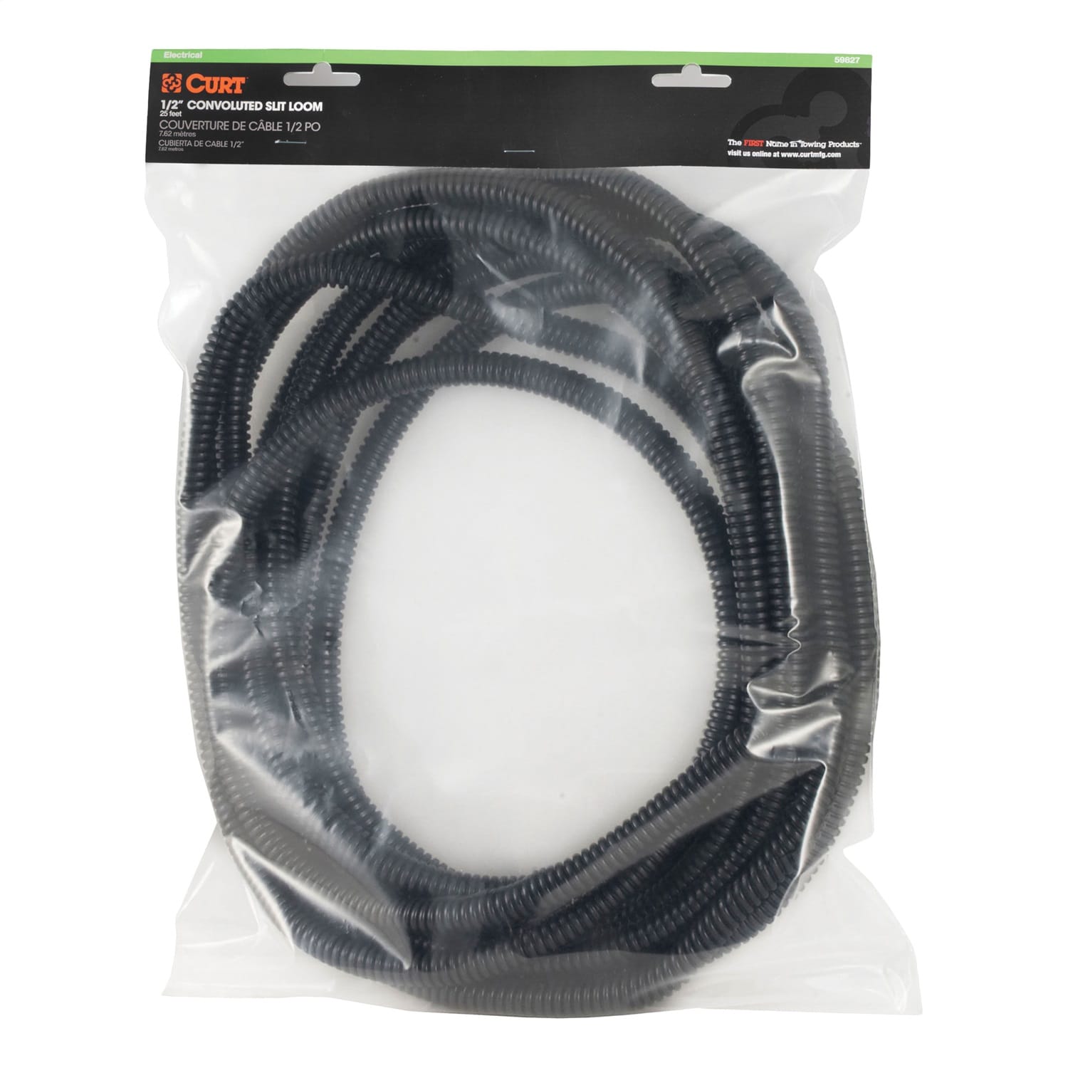 1/2in. x 25ft. Convoluted Slit Loom Tubing (Packaged) thumbnail 2