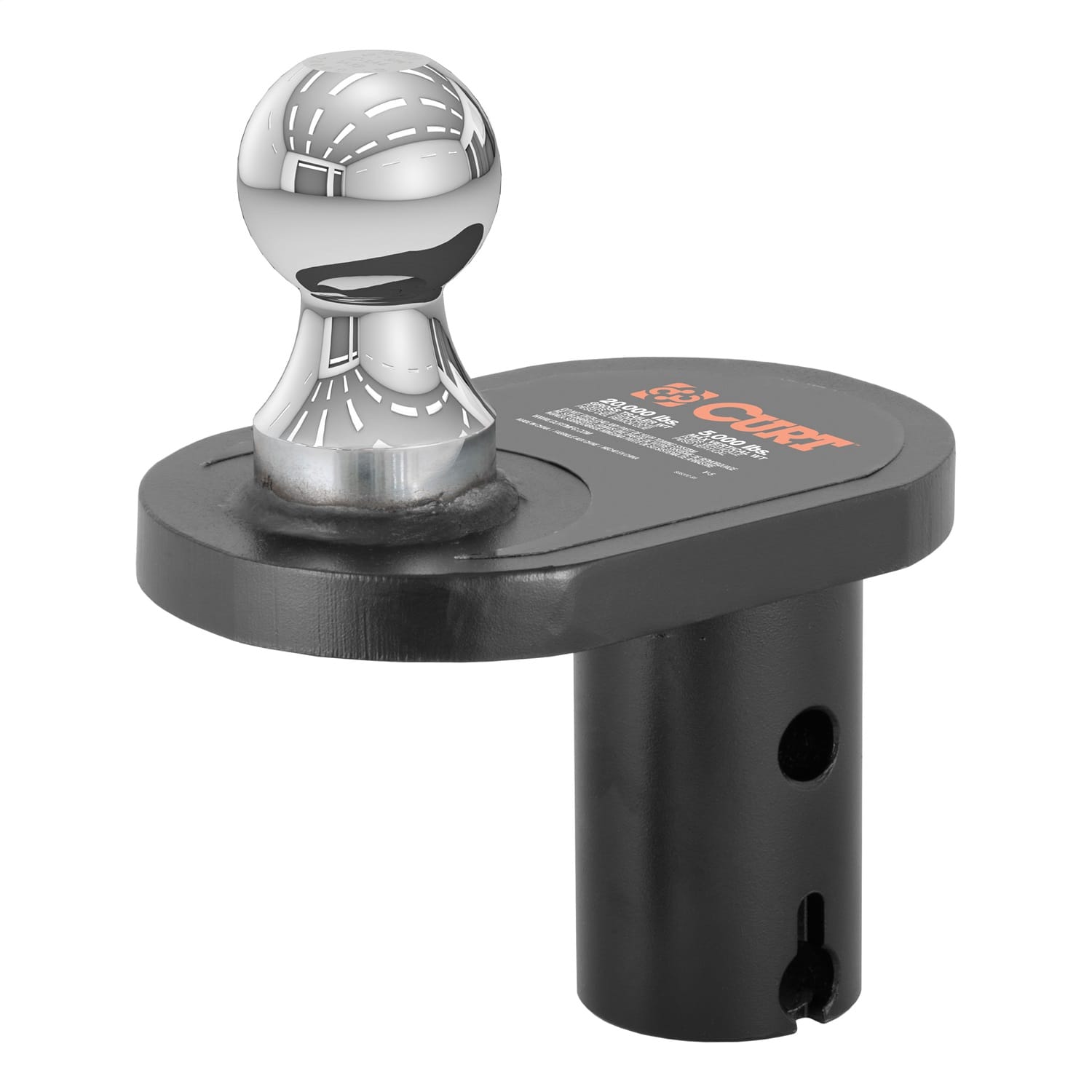 Double Lock 2-5/16in. Offset Gooseneck Ball (4in. Rearward Offset) thumbnail 2