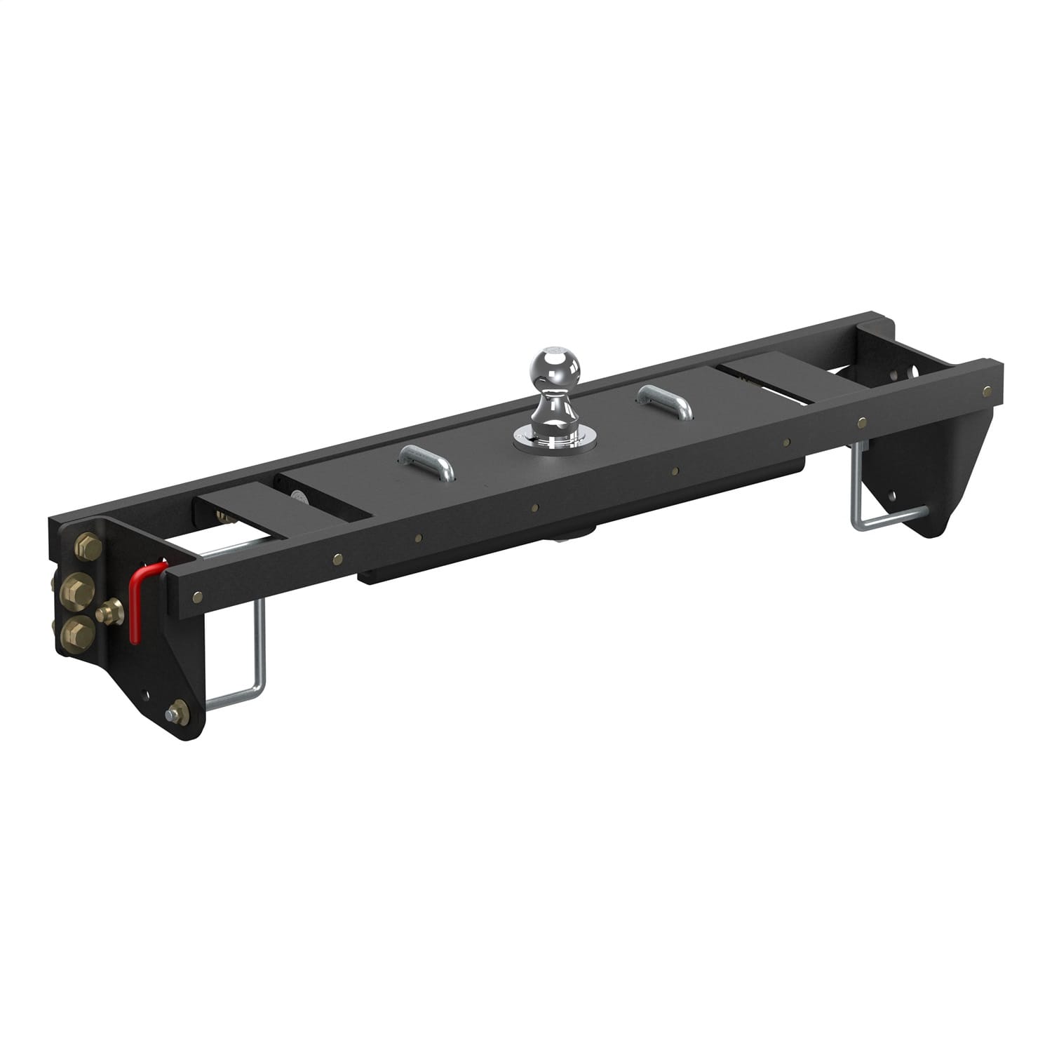 Double Lock EZr Gooseneck Hitch Kit with Brackets; Select Silverado; Sierra HD
