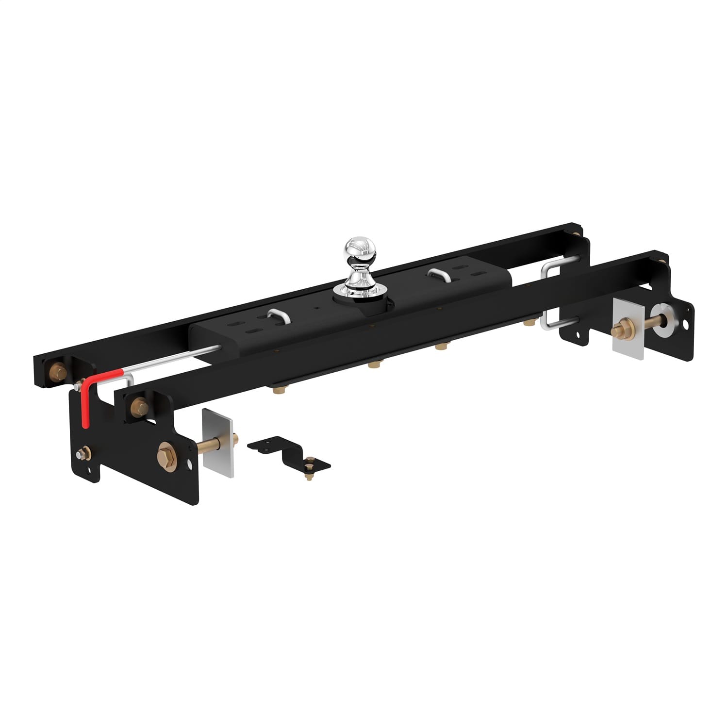 Double Lock Gooseneck Hitch Kit with Brackets; Select Silverado; Sierra 1500