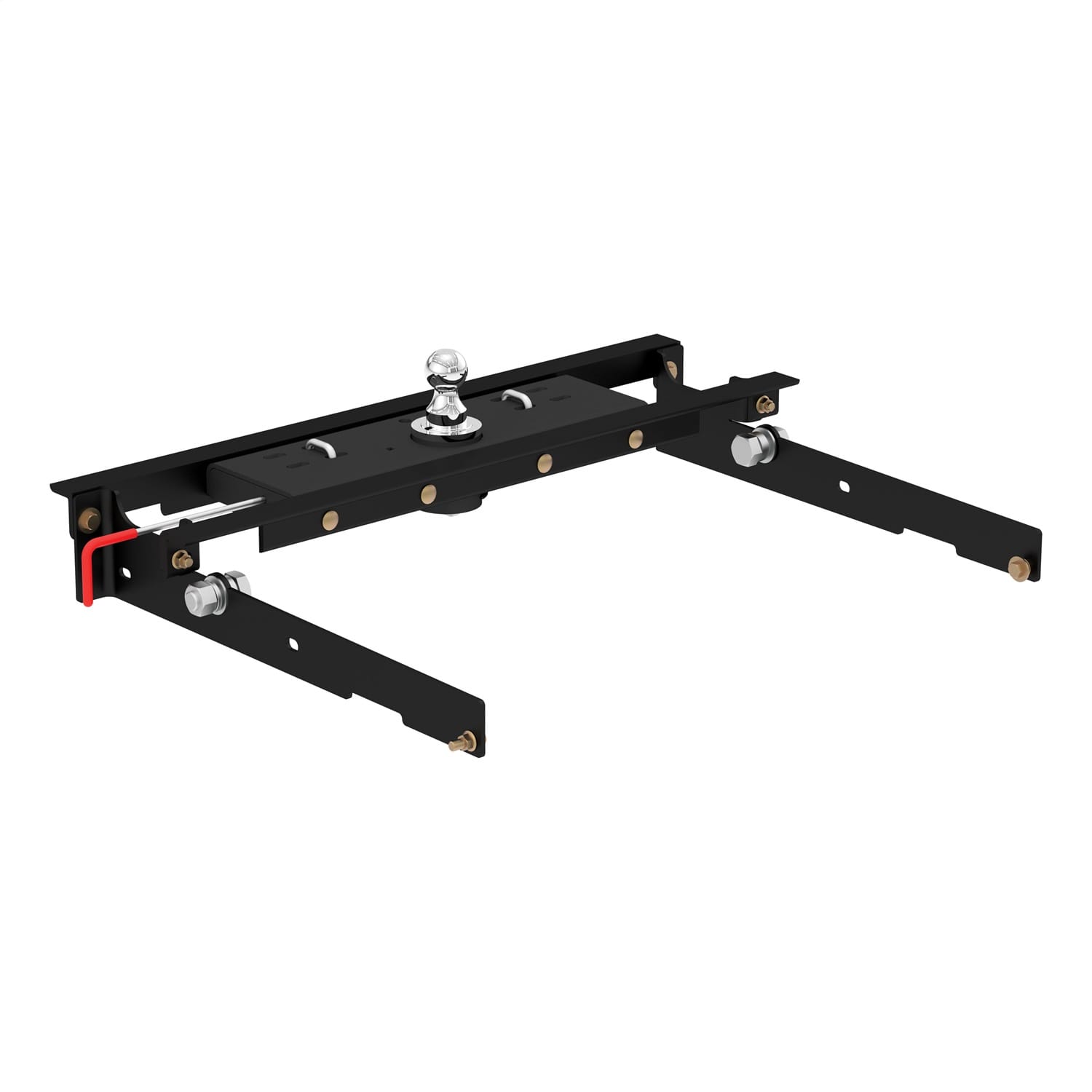 Double Lock Gooseneck Hitch Kit with Brackets; Select Ford F-150; F-250; F-350