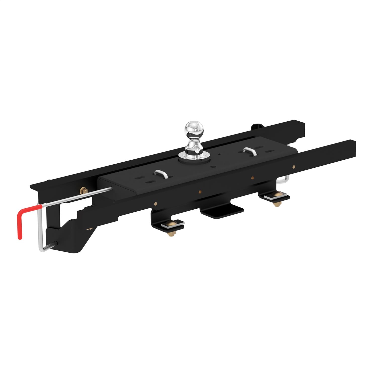 Double Lock Gooseneck Hitch Kit w/Brackets; Select Dodge; Ram 1500 Coil Springs