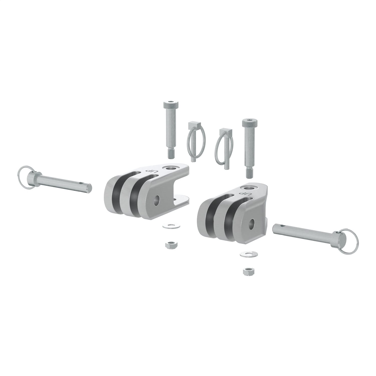 Rambler Heavy-Duty 3-Lug Shackle Ends; 2 Pack