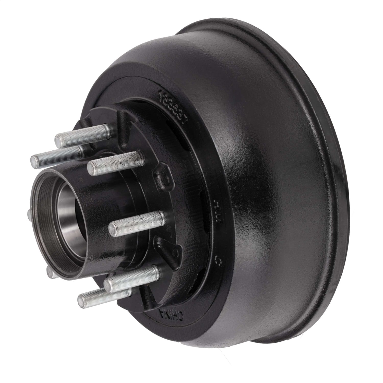 Thread Brake Hub-Short; 10K-lb 8 on 6-1/2in.; 16-17-1/2in. Wheels; 5/8in. Studs;