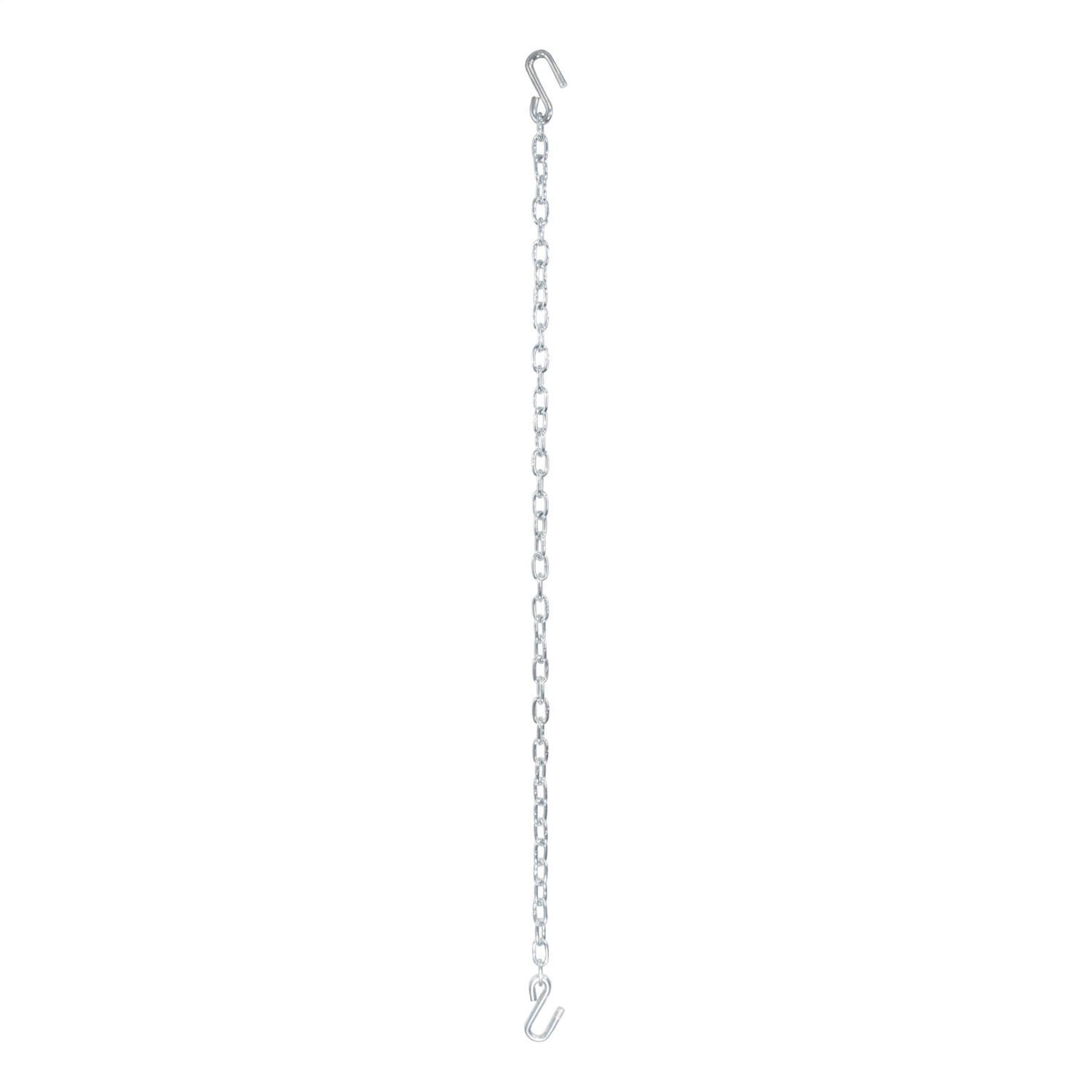 48in. Safety Chain with 2 S-Hooks (2;000 lbs; Clear Zinc) thumbnail 2