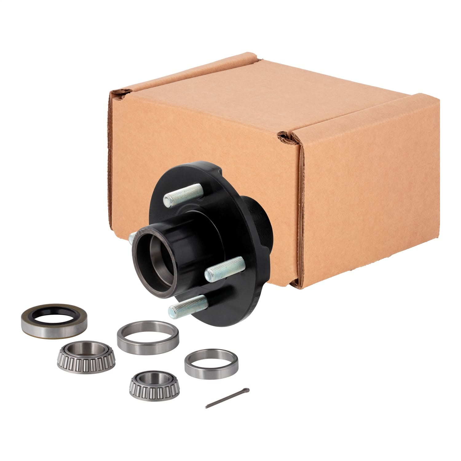 Idler Hub with Bearing Kit (Not Installed); 2;200-lb. Axles; 1/2in. Stud Size