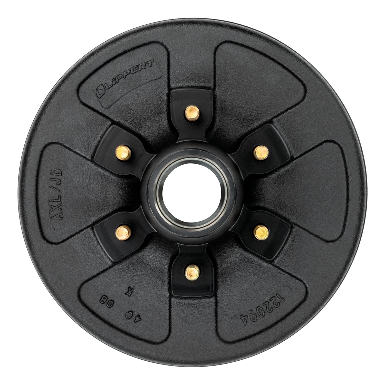 12in. Brake Hub with Bearing Kit; 6;000-lb. Axles; 6 on 5-1/2in. Bolt Pattern thumbnail 3