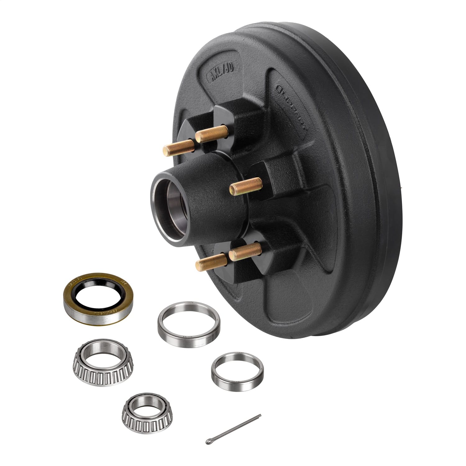 12in. Brake Hub with Bearing Kit; 6;000-lb. Axles; 6 on 5-1/2in. Bolt Pattern thumbnail 7