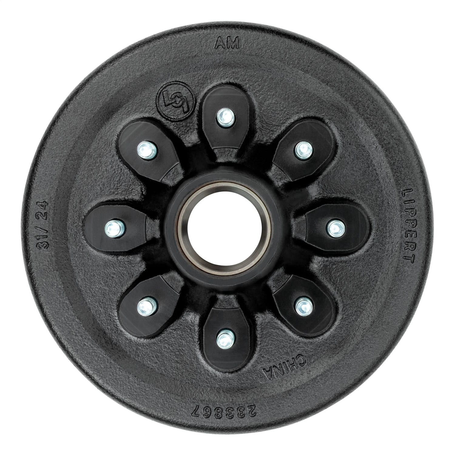 12in. Brake Hub with Bearing Kit; 7;000-lb. Axles; 8 on 6-1/2in. Bolt Pattern thumbnail 3