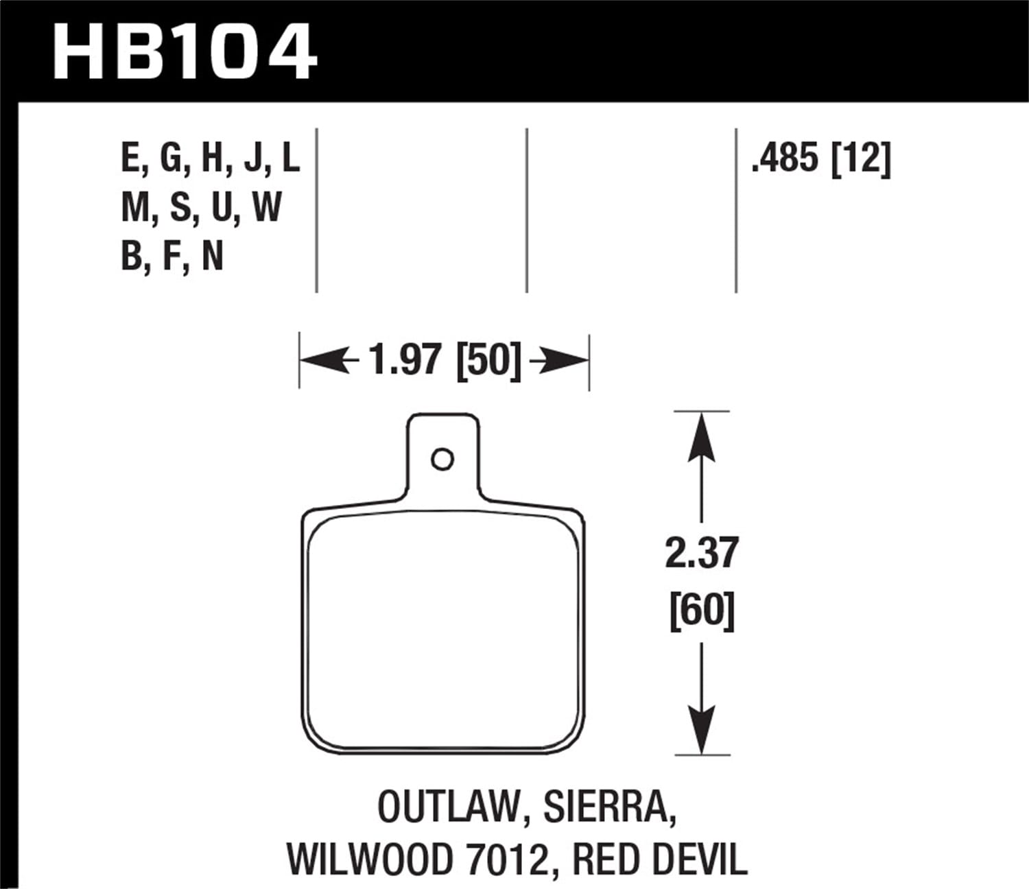HPS 5.0 Disc Brake Pad
