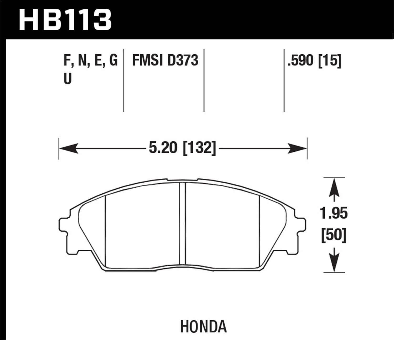 ER-1 Disc Brake Pad