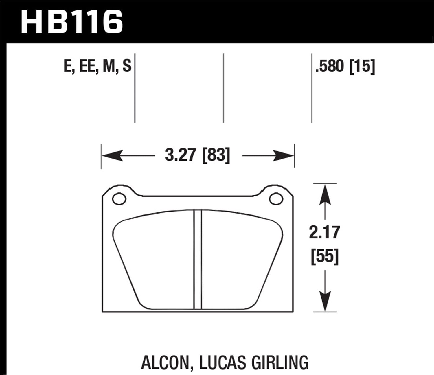 ER-1 Disc Brake Pad