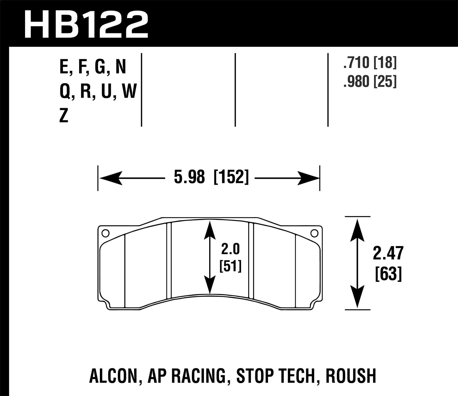 HPS 5.0 Disc Brake Pad
