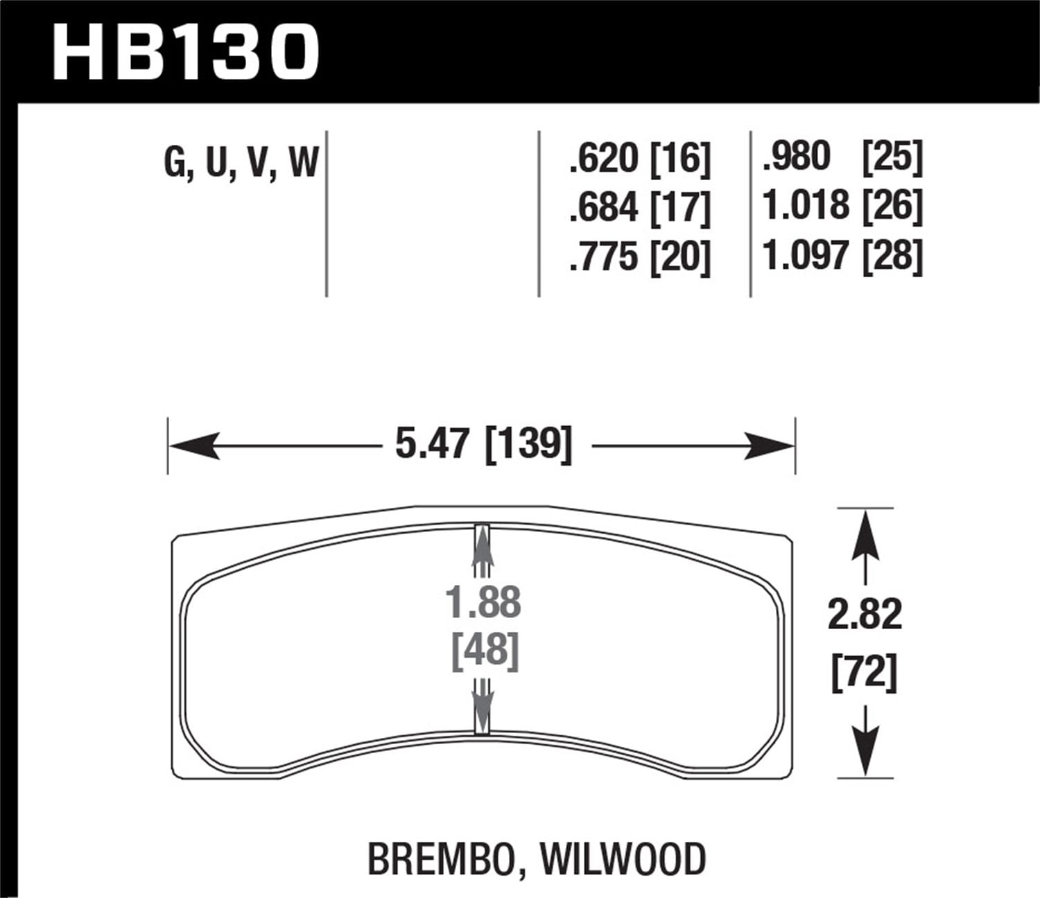 DTC-70 Disc Brake Pad