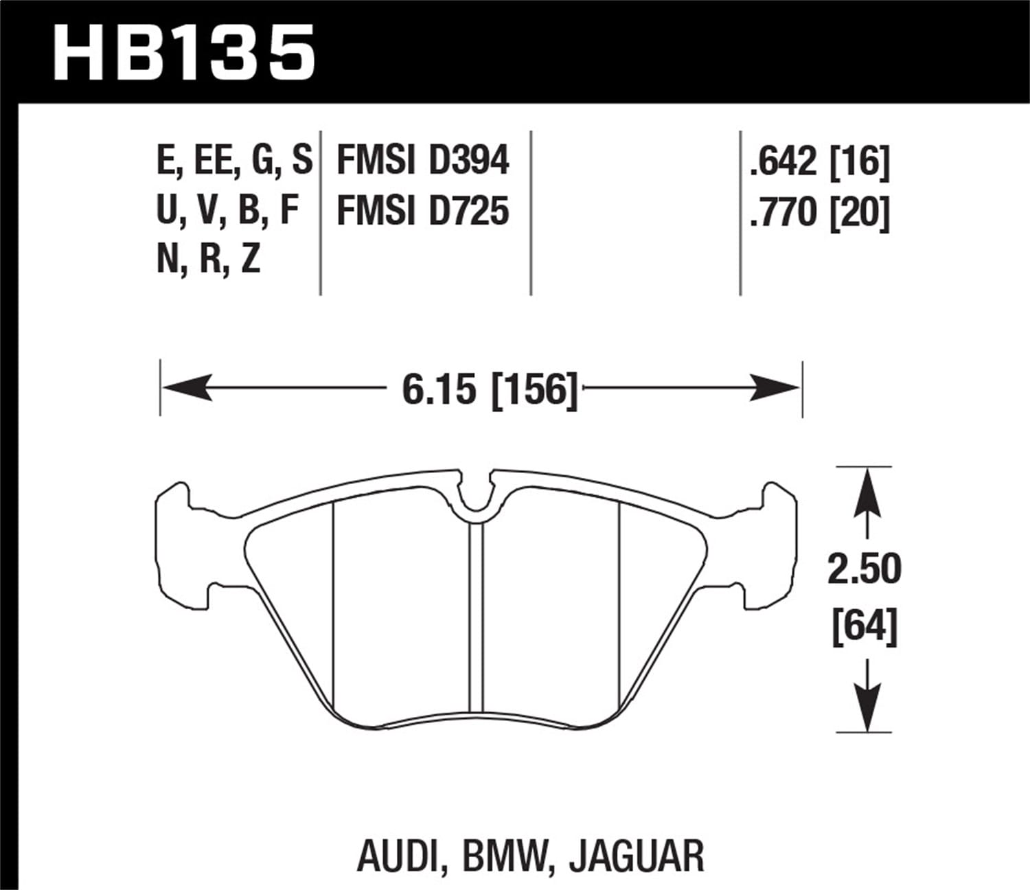 HPS 5.0 Disc Brake Pad