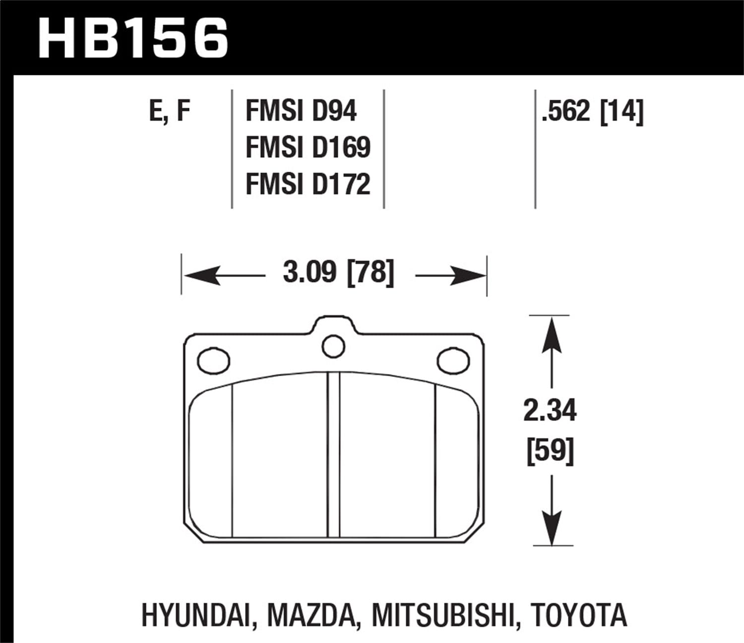 HPS Disc Brake Pad