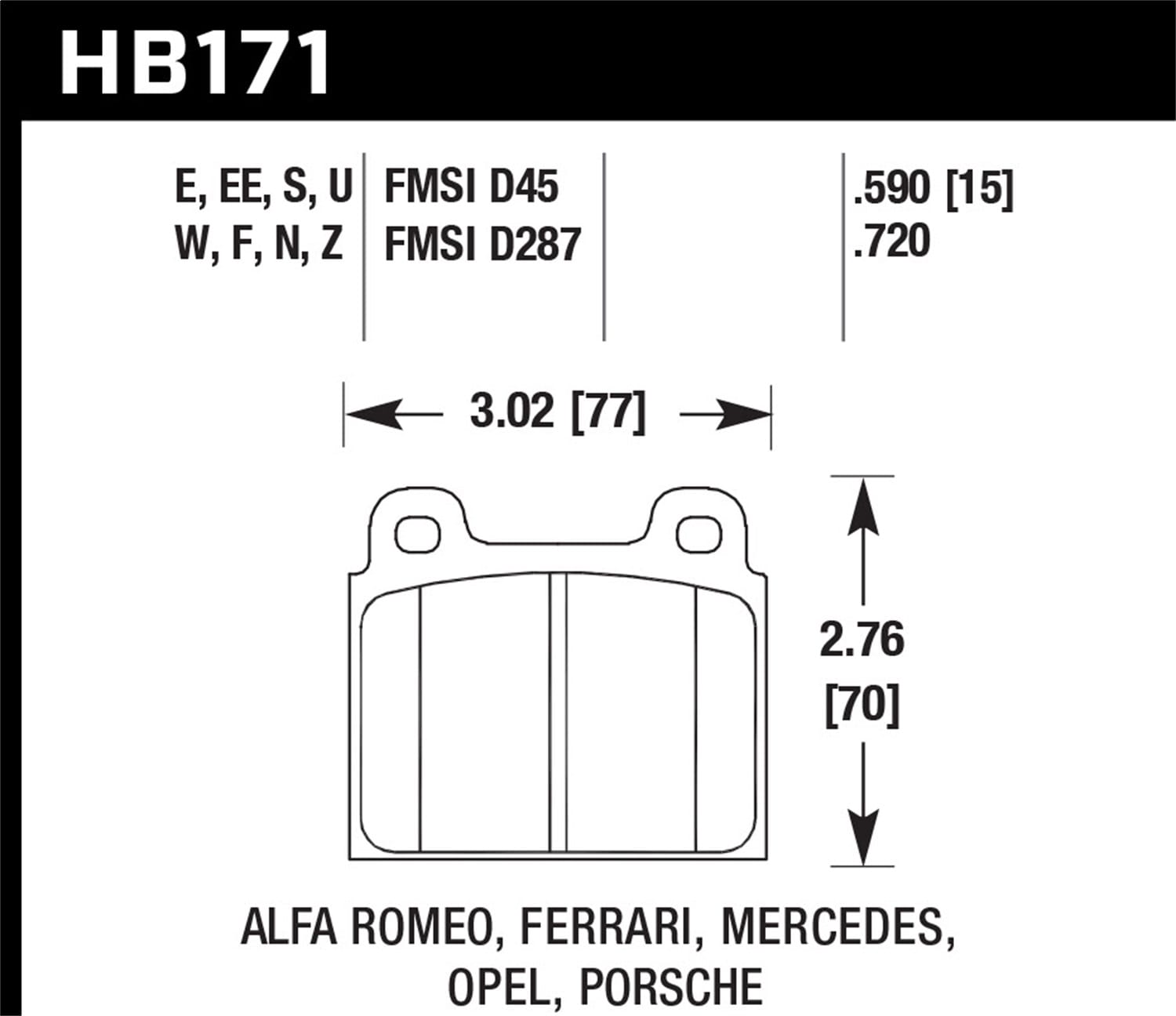 HPS 5.0 Disc Brake Pad