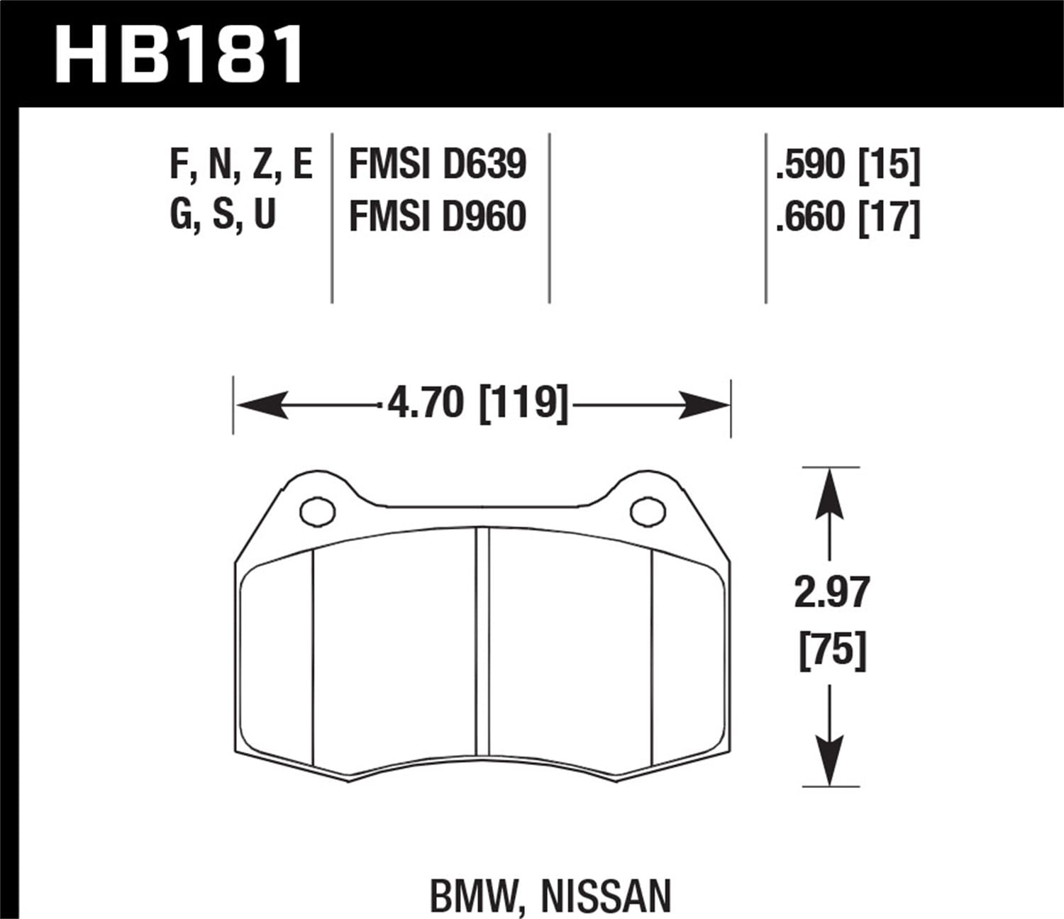 Blue 9012 Disc Brake Pad