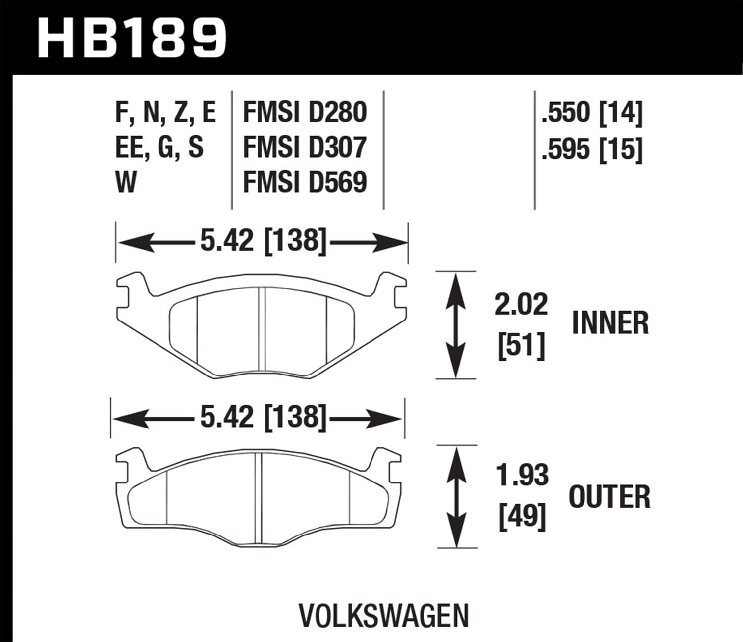 ER-1 Disc Brake Pad