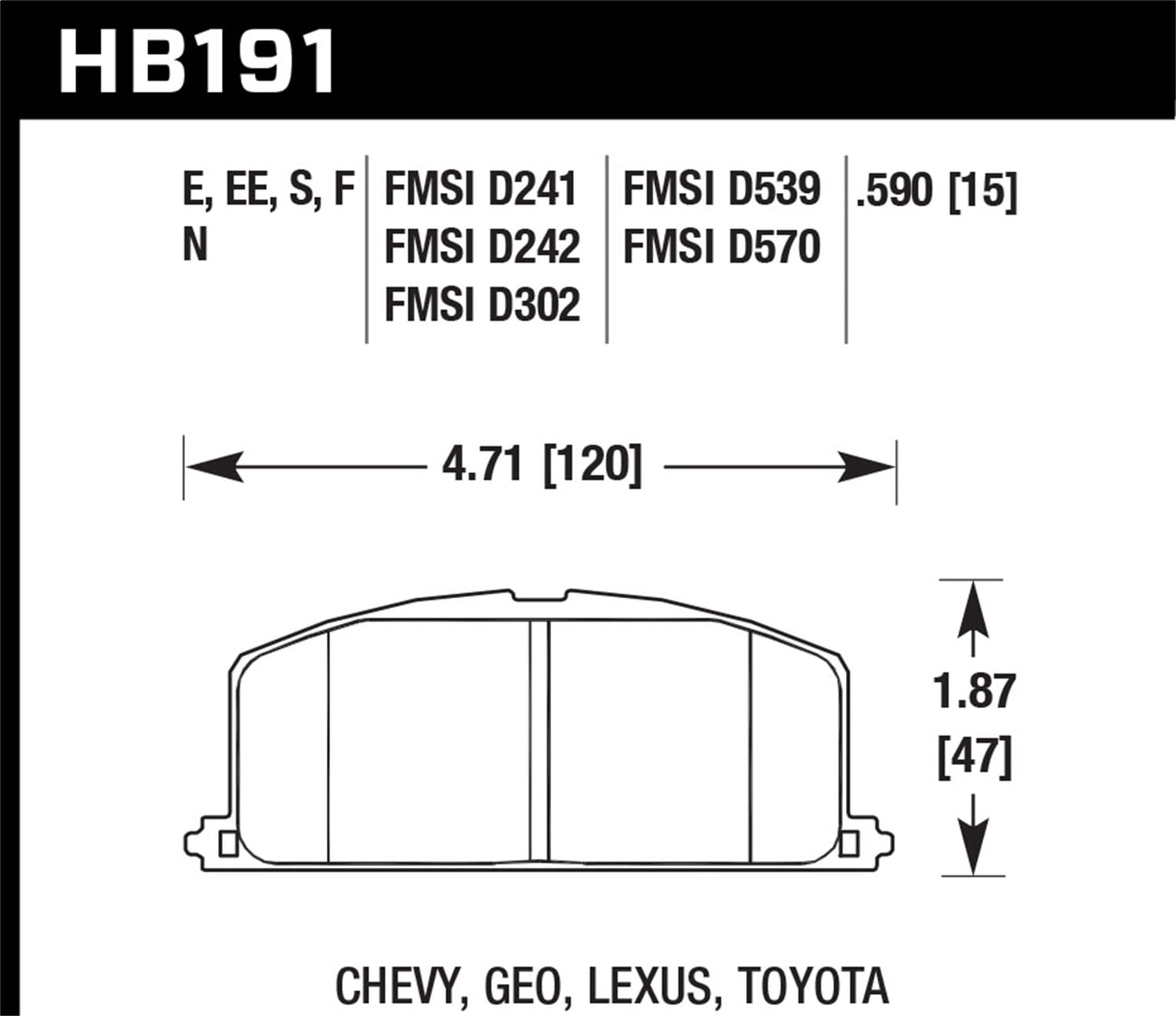 ER-1 Disc Brake Pad