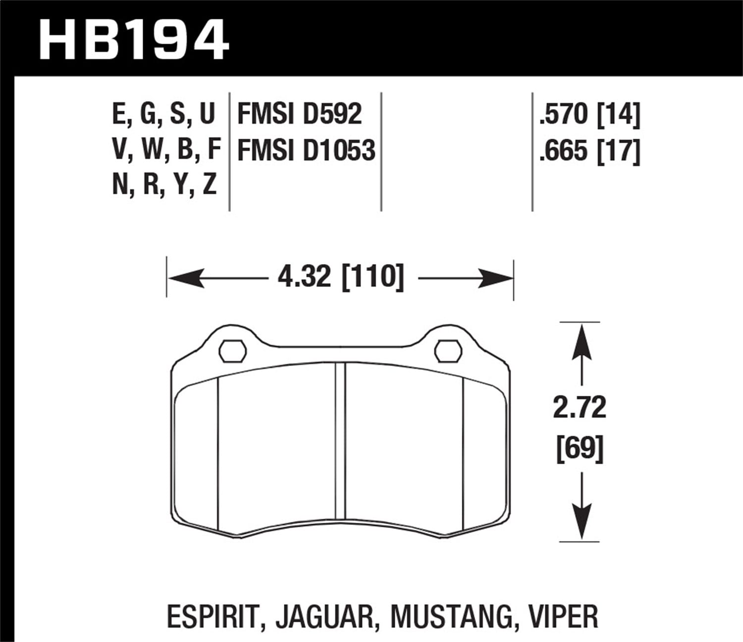 HPS 5.0 Disc Brake Pad