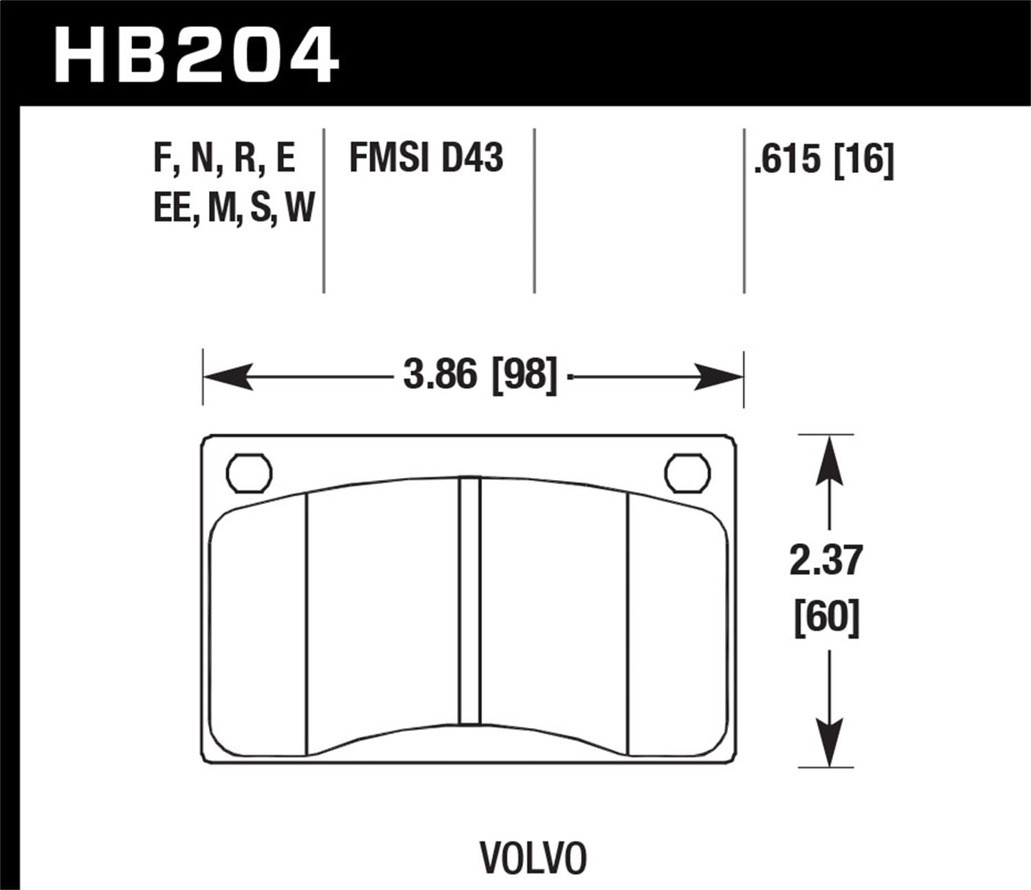 ER-1 Disc Brake Pad
