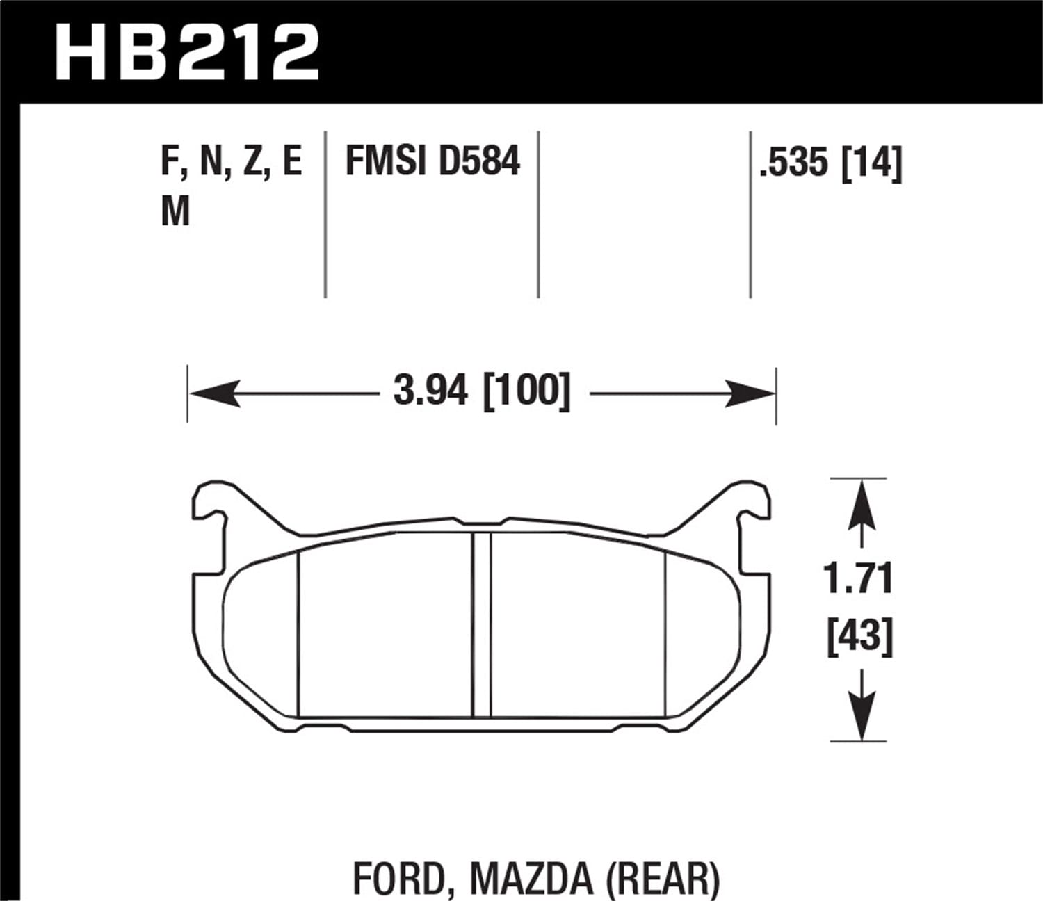 Blue 9012 Disc Brake Pad