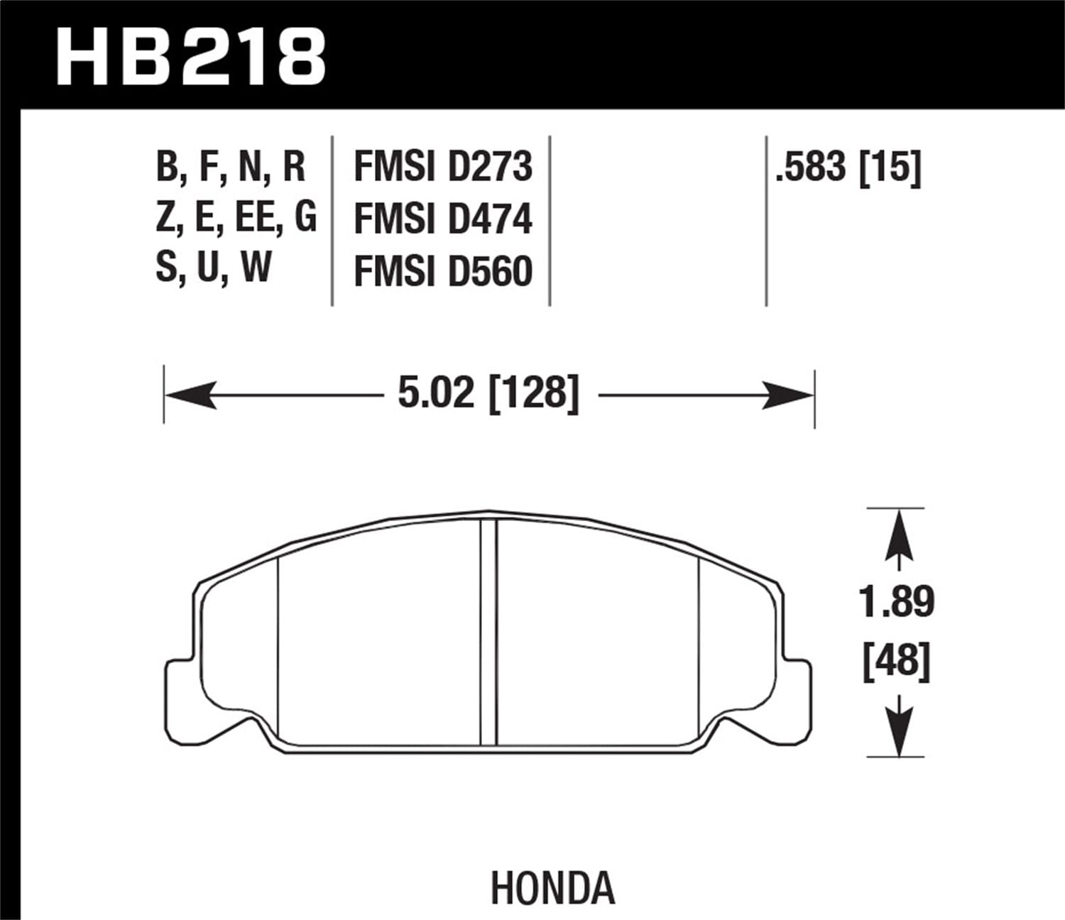 HPS 5.0 Disc Brake Pad