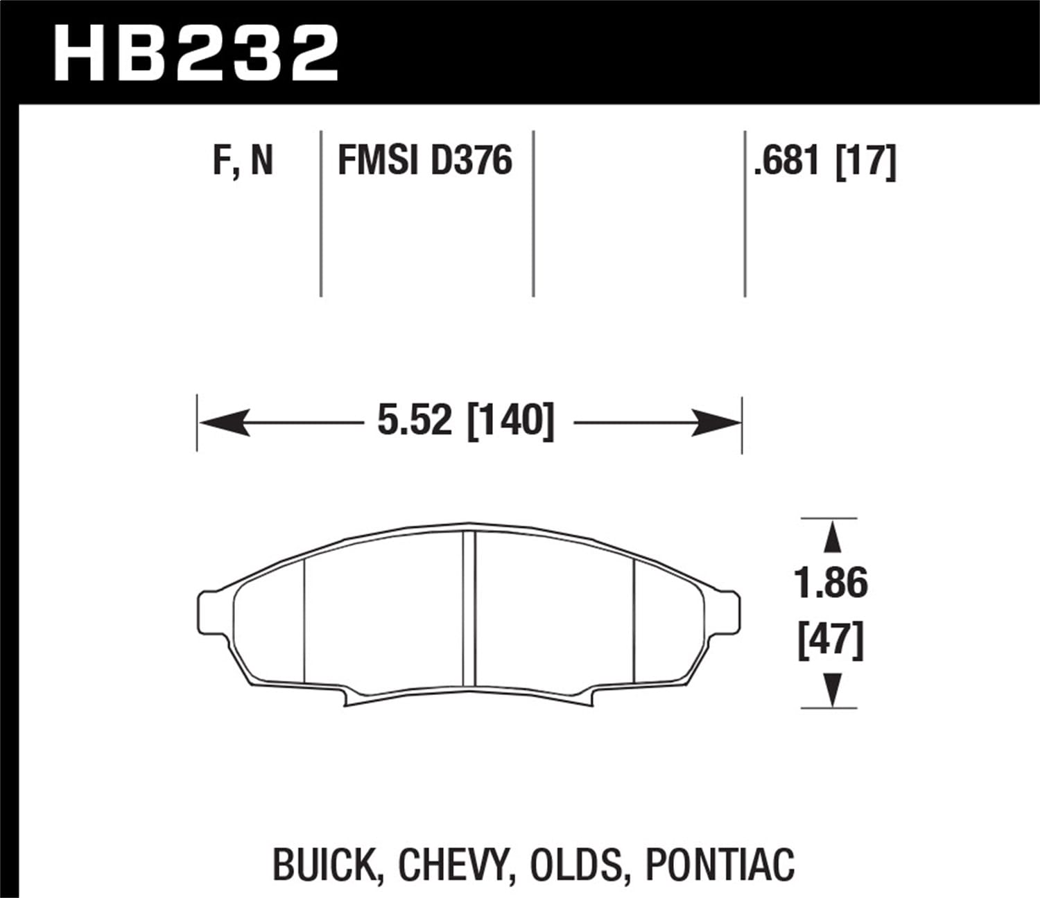HPS Disc Brake Pad