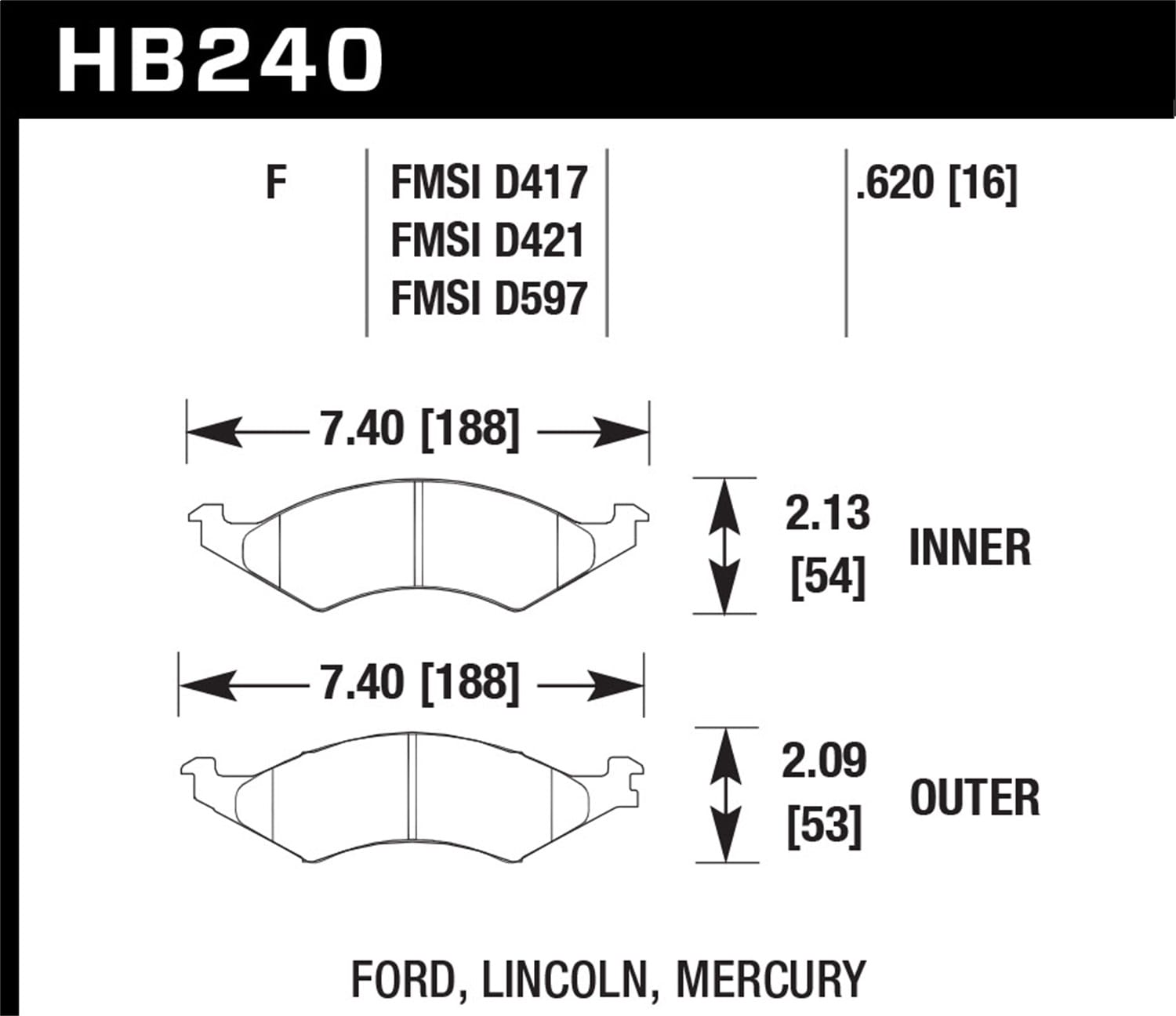 HPS Disc Brake Pad